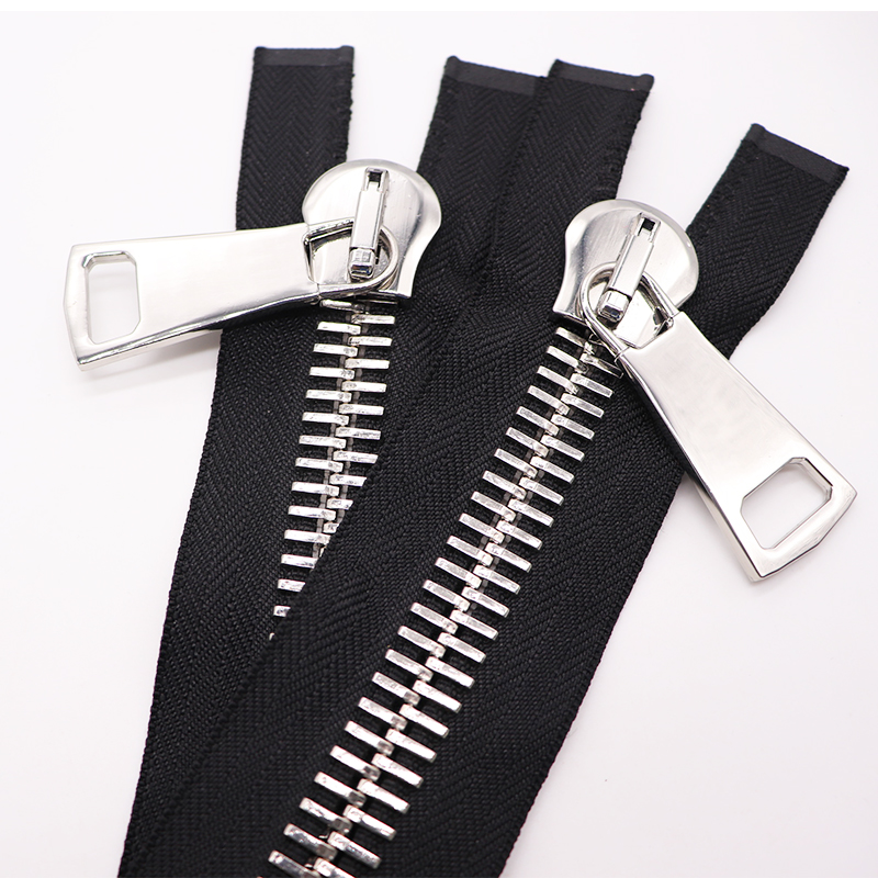 fancy oversize #20 metal zipper big teeth giant metal zipper roll separable zipper