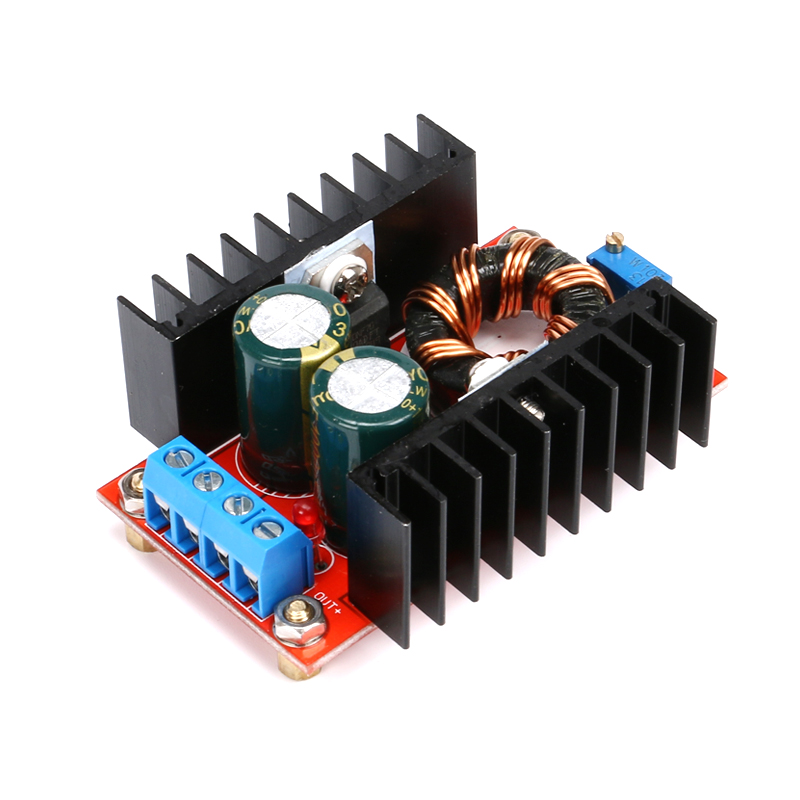 150W DC-DC повышающий преобразователь постоянного тока с 10-32V постоянного тока до 12-35 в 10A Step Up Модуль питания красная тарелка с медной колонки