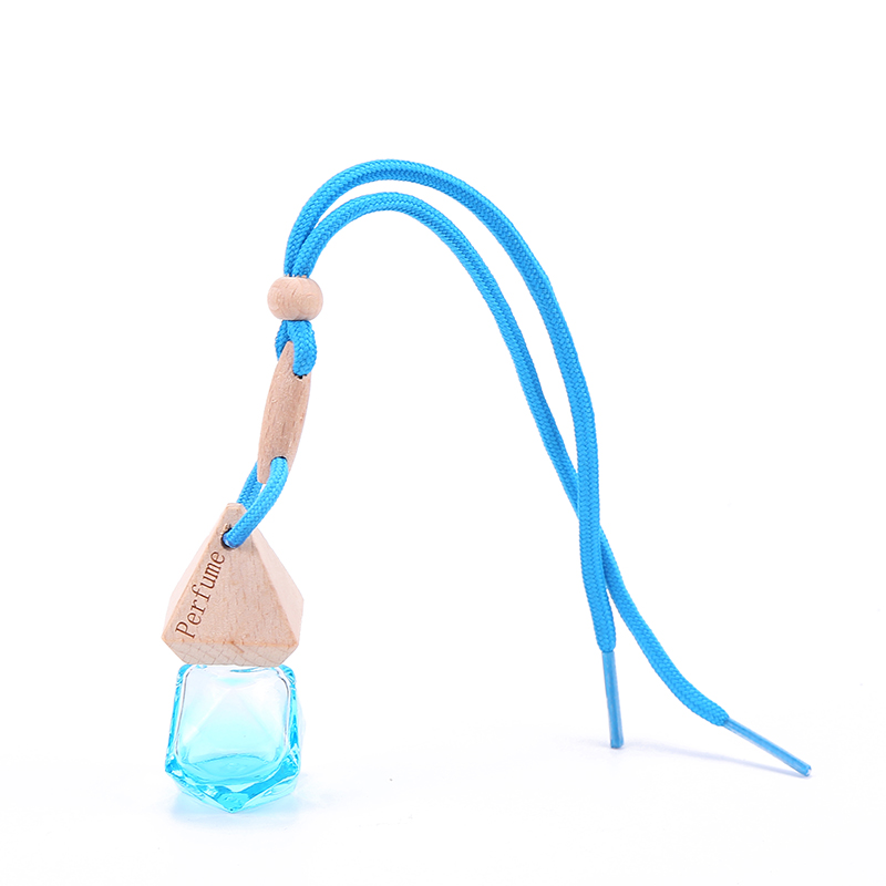 Customized Personalized Hanging Glass 5ml 6ml 10ml Car Perfume Diffuser Bottle Air Freshener