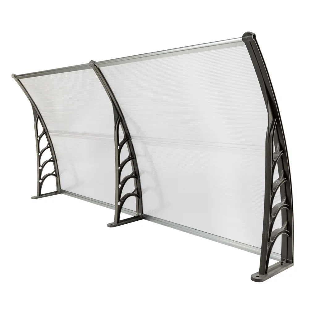 Outdoor DIY aluminum polycarbonate sun rain shade  doors canopy rain shelter awning