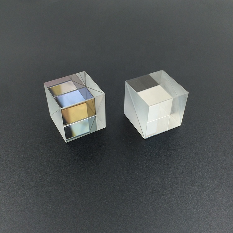 Оптический стеклянный кубический дихроический распределитель луча 30x30 мм, призма для эксперимента с спектрометром