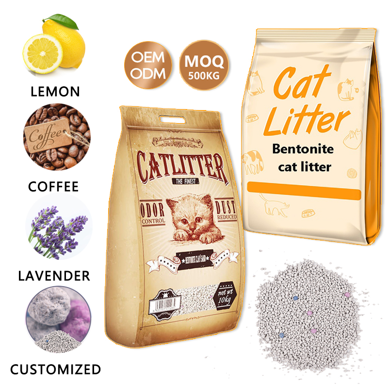 Free samples Kitty cat litter sand Clumping cassava Pine Wood natural tofu bentonite cat litter
