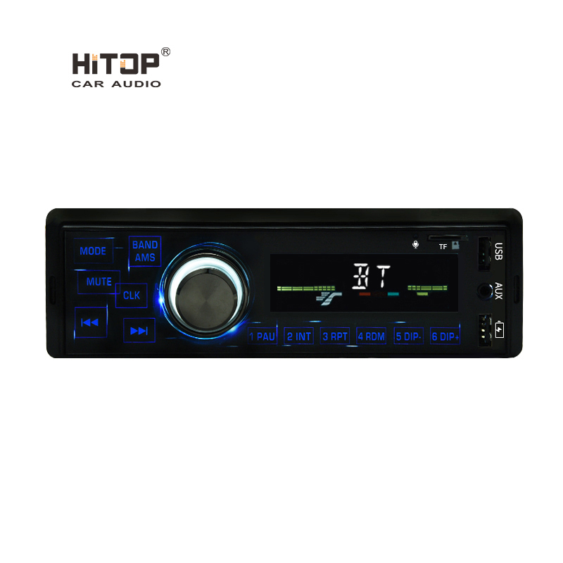 HT-175 1 Дин MP3 плейер AUX USB FM стерео автомагнитолы ретро автомобиль радио синий зуб микрофон