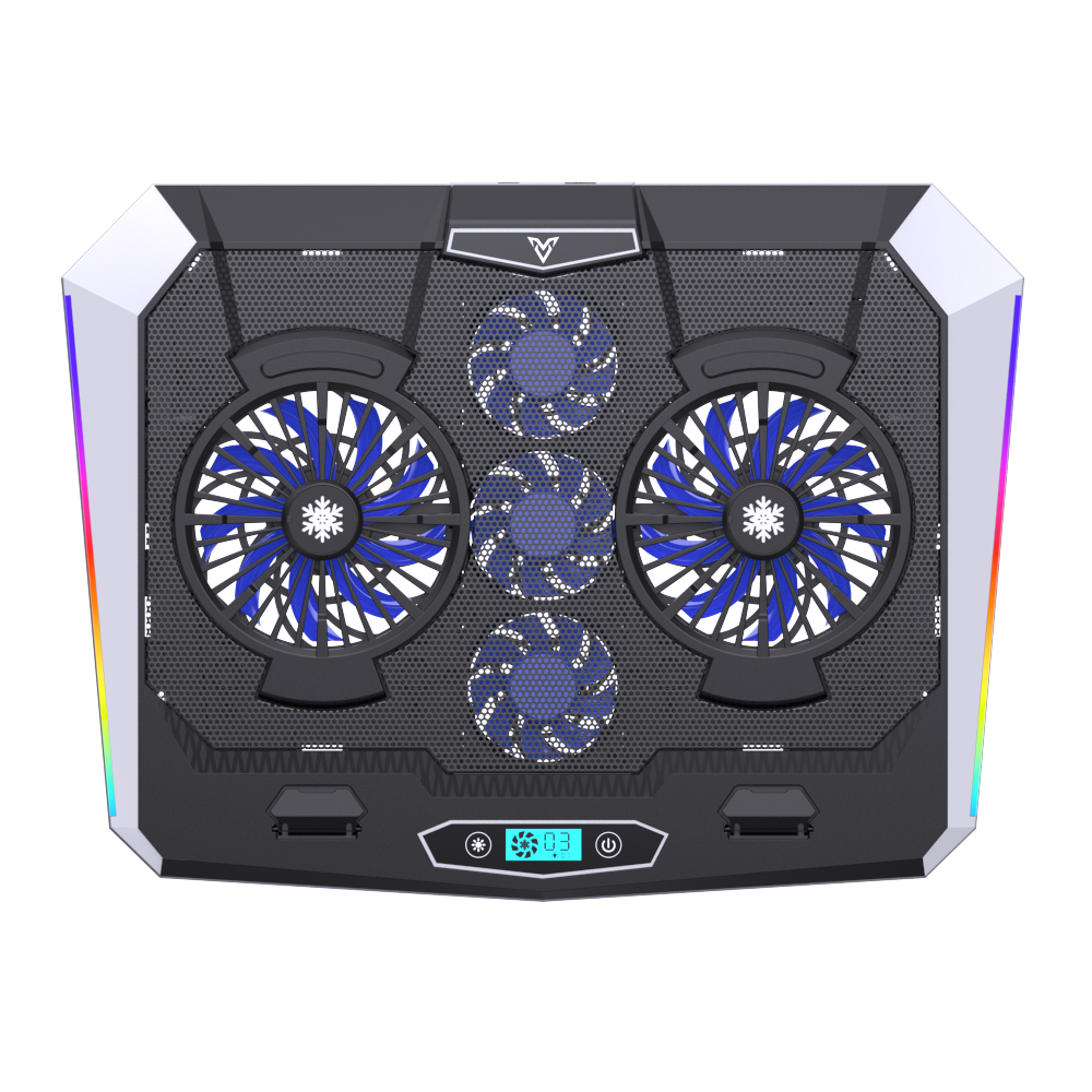 2021 Notebook Gaming Cooling Pad Adjustable Folding Low Noise Light LED Portable Ice Cooler Portable Laptop Stand Cooling Cool