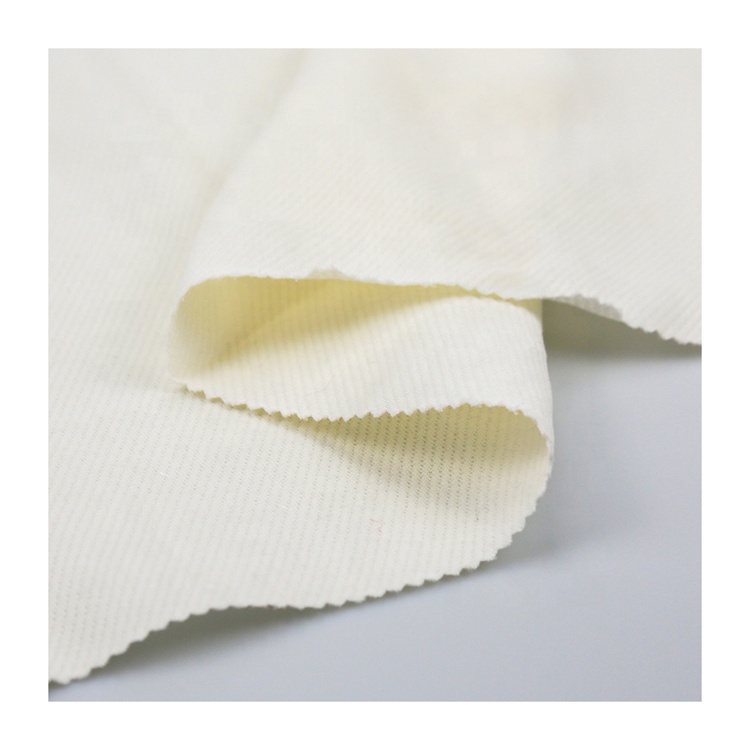 Wholesale 99% Cotton 1% Spandex Double Faced Stretch Woven Jacquard Greige Fabric For Garment