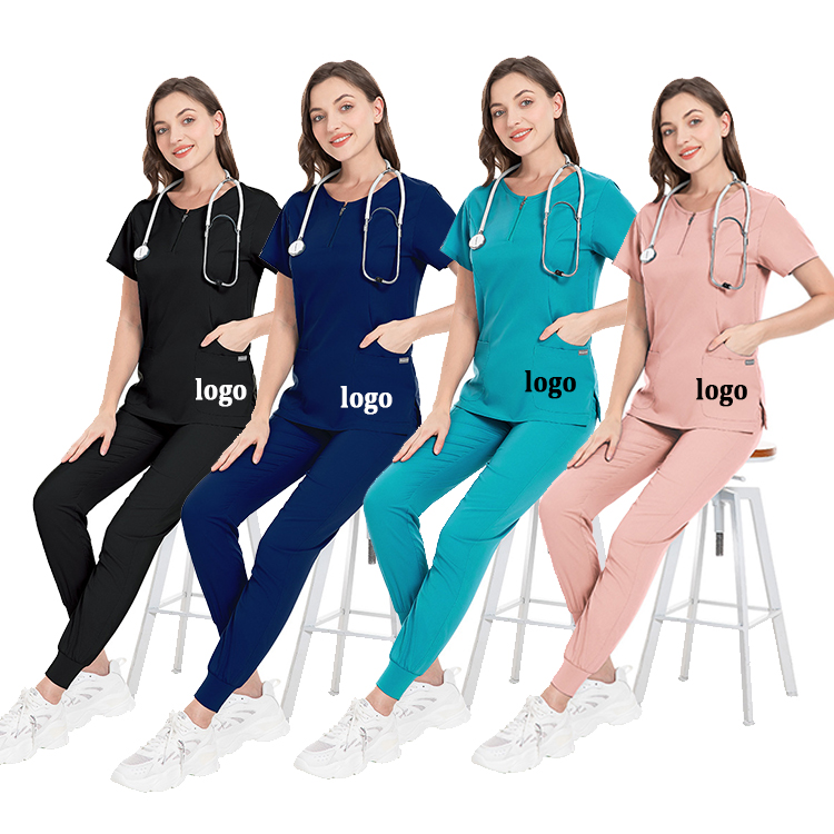 Больница метка частного назначения скрабы униформа медицинские халаты Uniformes оптом с коротким рукавом медицинская униформа для кормления скрабы наборы для ухода за кожей