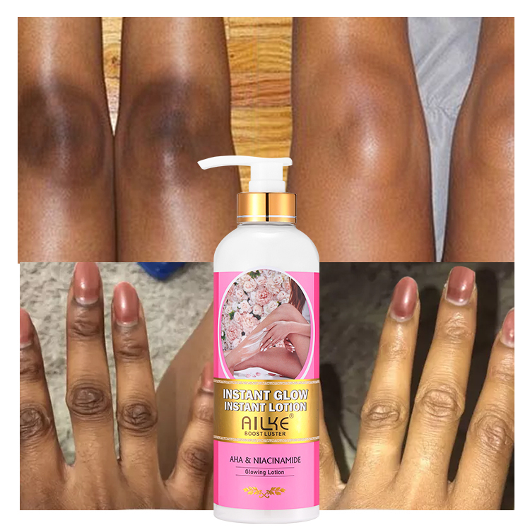 AILKE Best Quality Body Lotion Moisturizer Organic Skin Whitening Smooth Exfoliates Private Label Body Lotion For Dark Skin