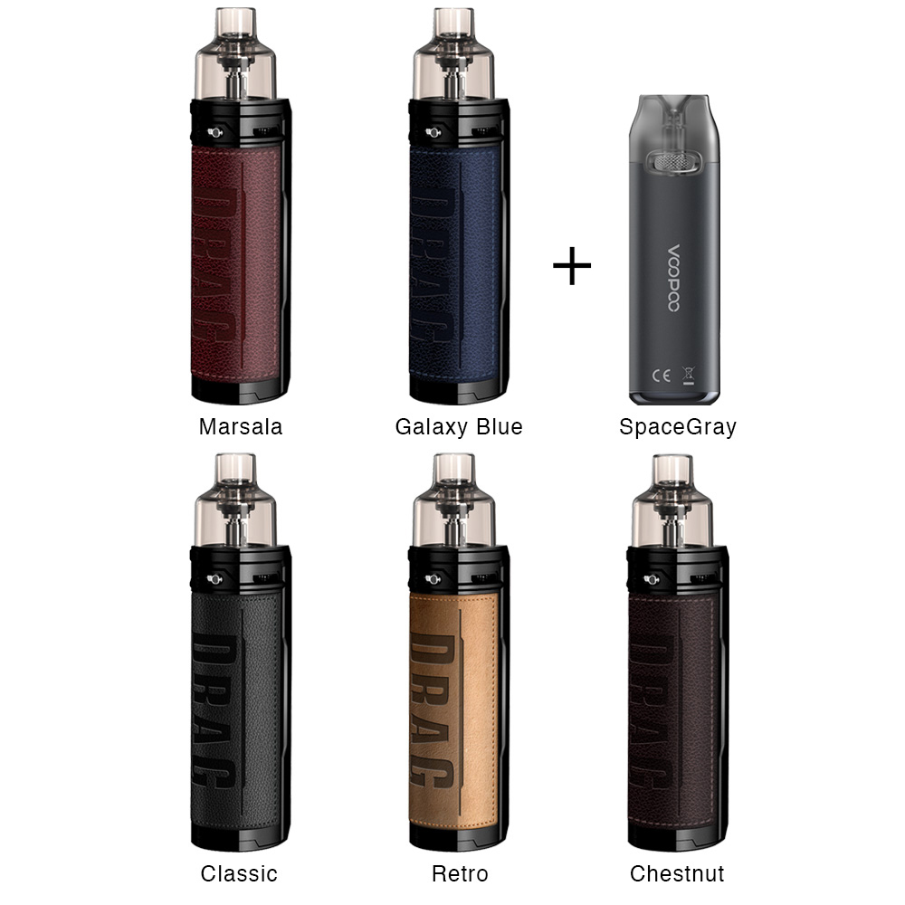 Заводской Оригинальный VOOPOO DRAG S Ограниченная серия с комплектом капсул VMATE Vaper Voopoo