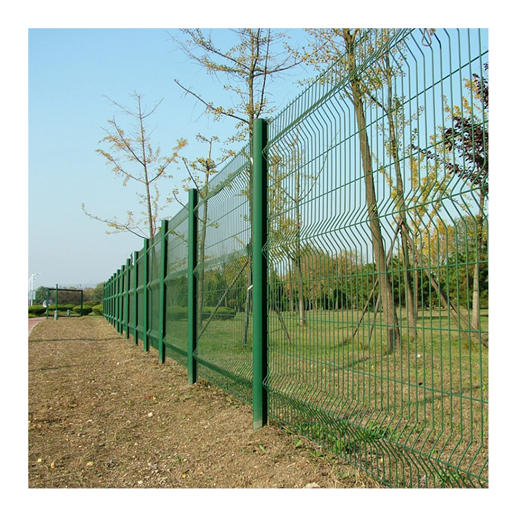 Outdoor Buildings 3D Bending Curved Wire Mesh Fencing PVC Coated Garden 3D Fence Panel Suppliers factory