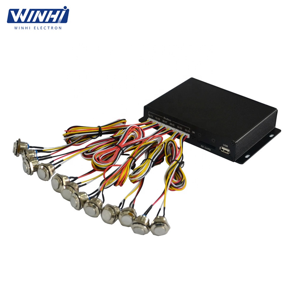 MPC1005-12 Полный новый оптический коаксиальный выход Кнопка 12V медиаплеер RS232 USB SD Слот Аудио видео плеер