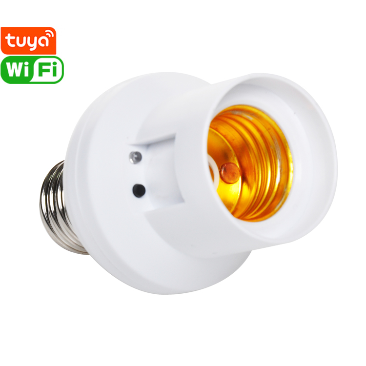 Wifi Wireless Tuya Smart Light Bulb Socket Screw Light Lamp Holder Sockets Support E27 E26 Bulb Holder