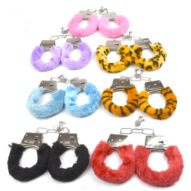 Sexy toy Handcuffs Up Furry Fuzzy Slave Hand Ring Ankle Cuffs Restraint Game
