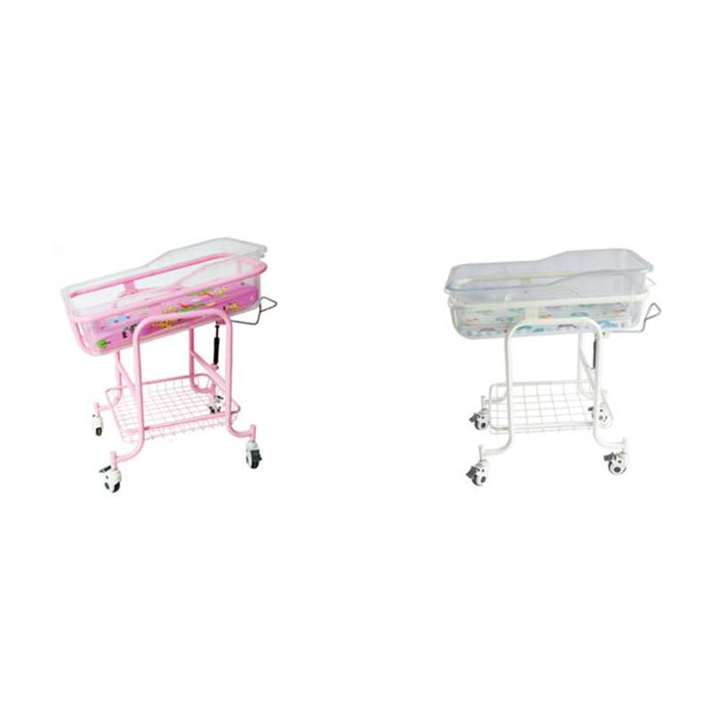 baby roll cart hospital babi bed with four wheels