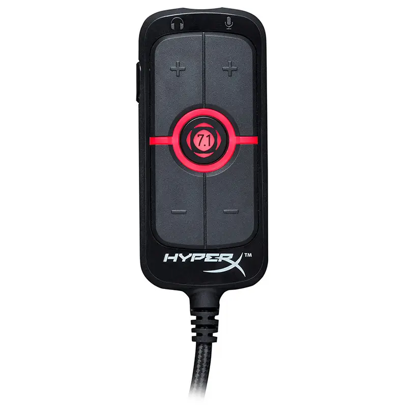 HyperX AMP7.1 Virtual Surround Sound Game Sound Card Remote Control Built-in DPS HyperX Amp USB Sound Card