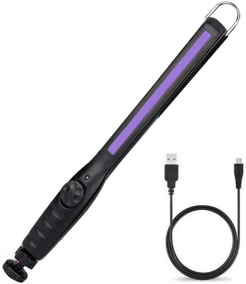 USB перезаряжаемая UVC светодиодная дезинфекционная лампа 30 светодиодов COB УФ-свет стерилизатор портативный бытовой ручной путешествия палочка дезинфекция
