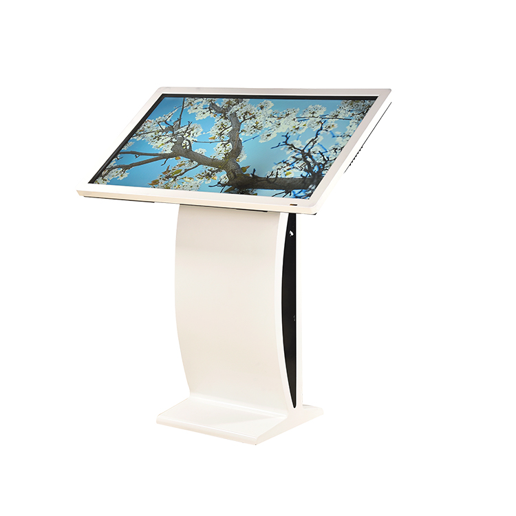 Крытый 43 дюймовый hd digital signage горизонтальные Тотем сенсорный экран киоска