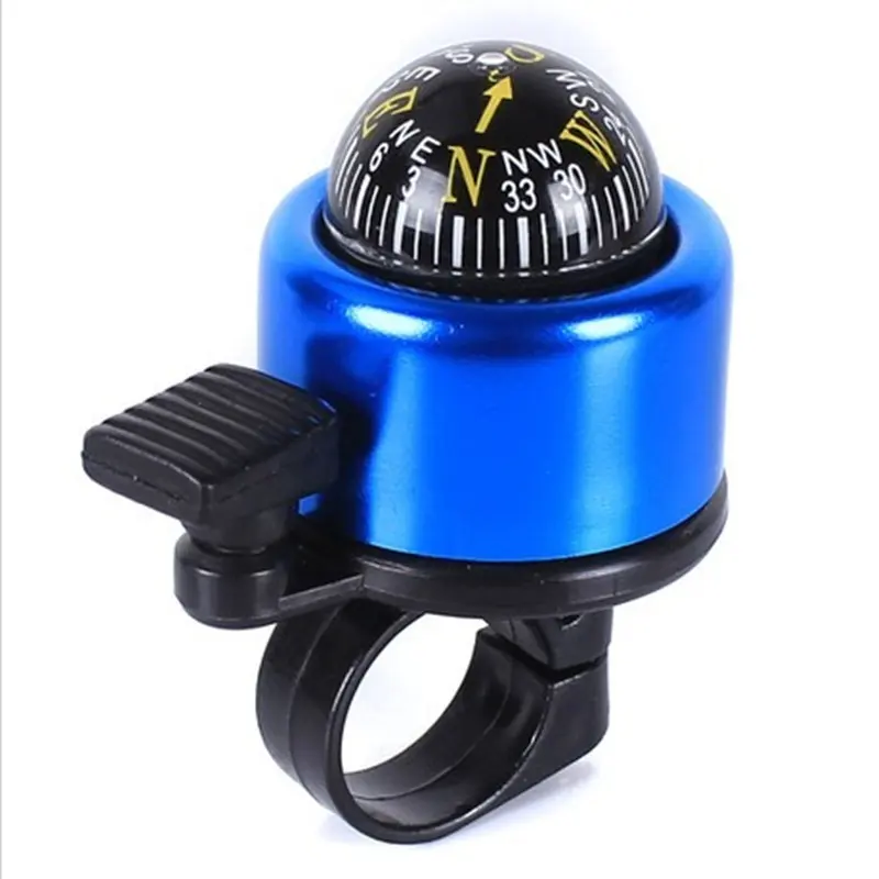 RTS Wholesale 6 Color Choose Aluminum Alloy Mini bicycle Ring Bells Bicycle Compass 22mm Cycling Bicycle Handlebar Ring Bells