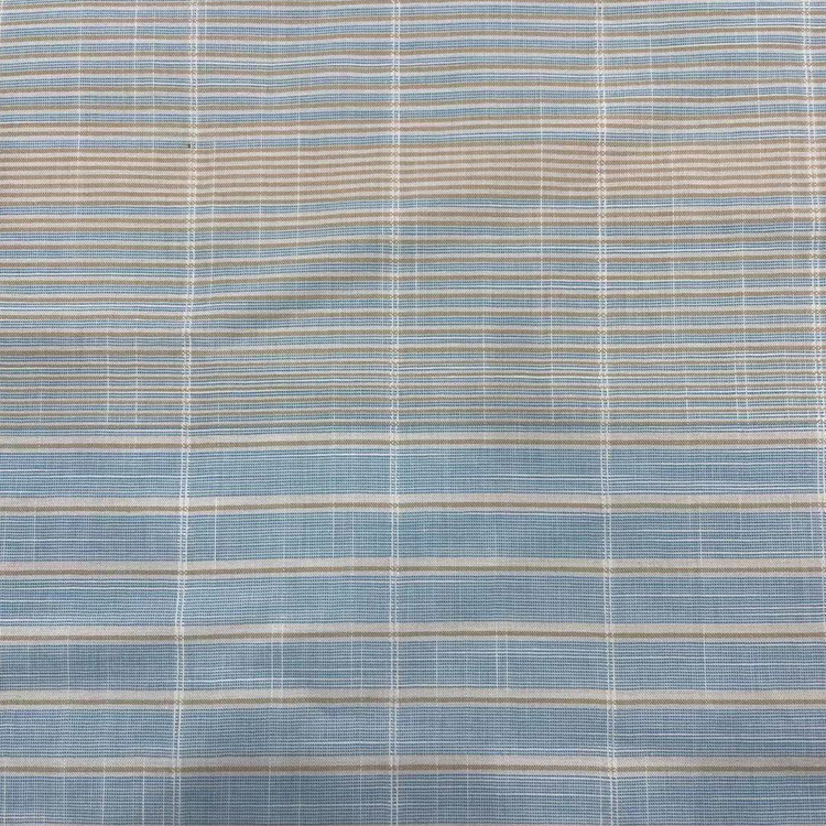 118Gsm Stripes Spandex 100 Cotton Material Fabric Cotton Printed For T-Shirt