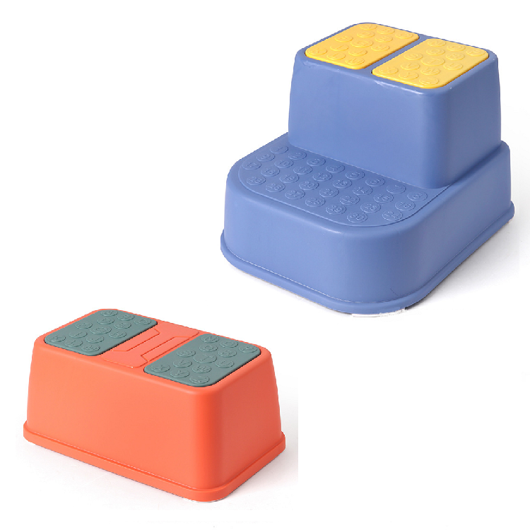 2 Step Kids Step Stool Toddler Safety Steps for Bathroom, Kitchen and Toilet Potty Training