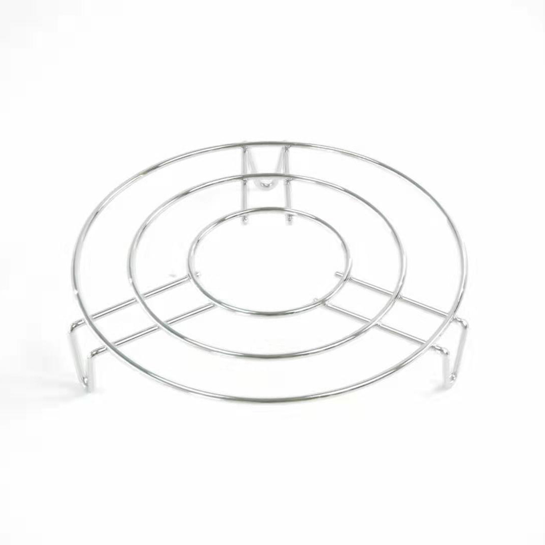 customize stainless steel metal kitchen usage egg steam rack utensil metal wire rivet round steamer racks