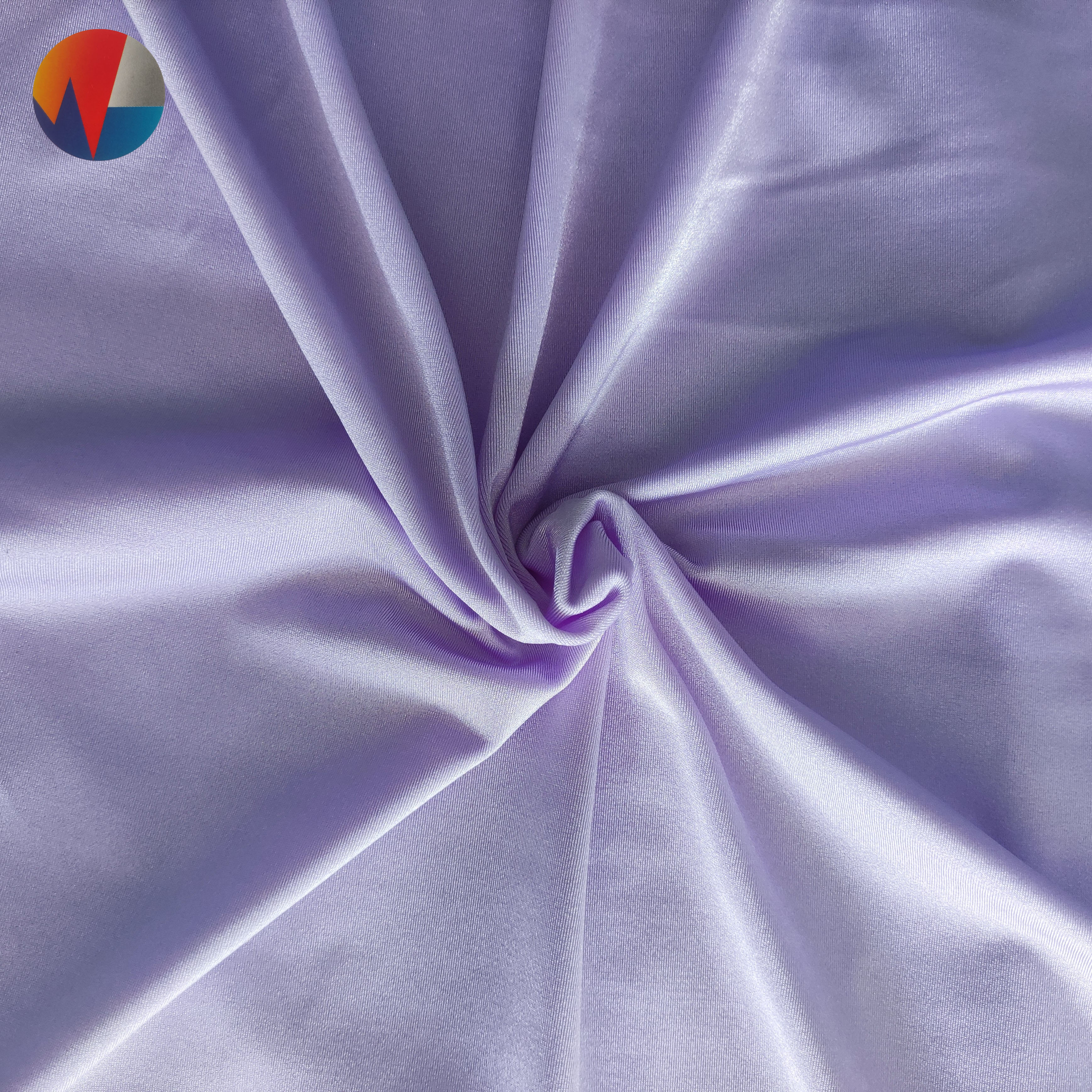 Shiny 80% Nylon 20% Spandex Tricot Knitting Elastane Stretch Fabric for Sportswear Swimwear and Dress