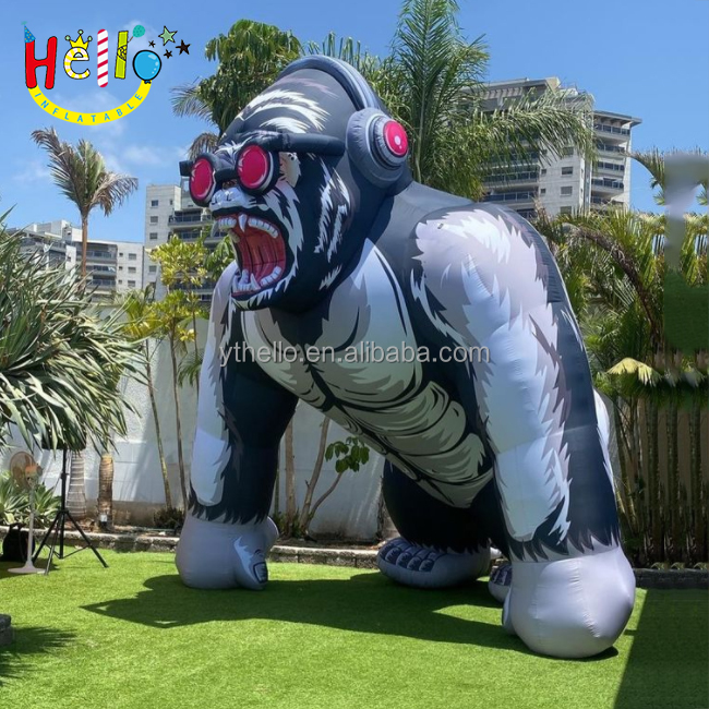High Quality Advertising Decoration Inflatable Animal Mascot Model Inflatable Gorilla For Display
