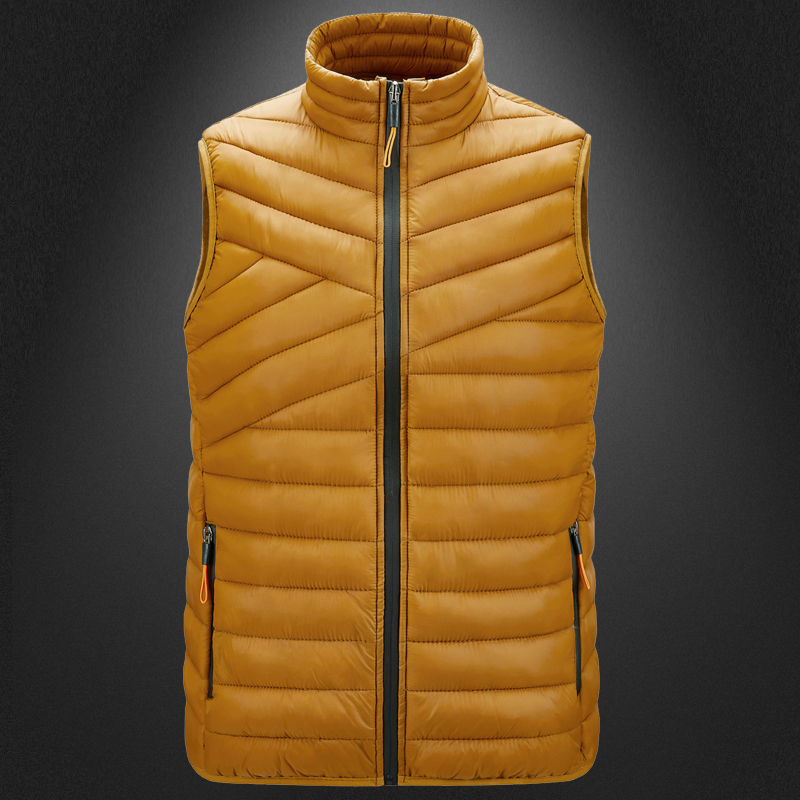 Men's Vest Winter 2021 Sportswear Breathable Down Vest Hooded Coat