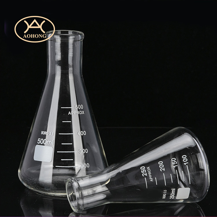 50ml 250ml 500ml 1000ml Pyrex Glass Beaker Glass Erlenmeyer Flask for Laboratory supplies