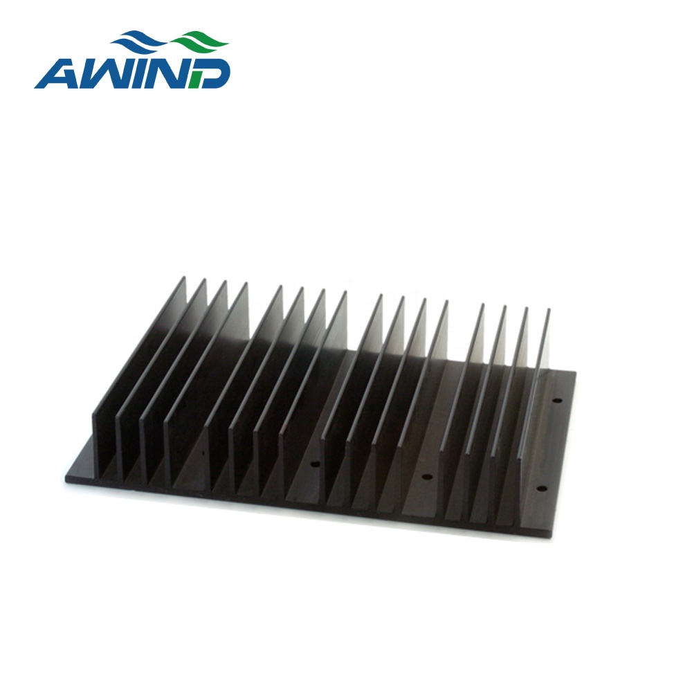 Factory supply extrusion aluminum heatsink with black anodizing for transportation