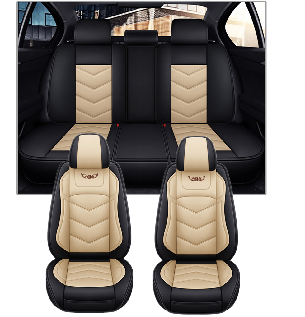 Hot-selling Leather Car Seat Cushion Four Season Embroidery Auto Seat Covers For Interior Accessories