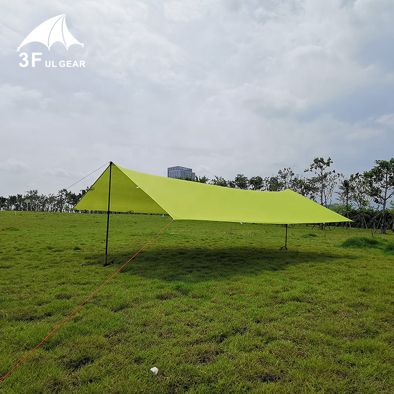 3F UL GEAR Ultralight 15D Серебряный водостойкий Водонепроницаемый Гамак Летающий тент брезент для лагеря укрытие для кемпинга тент
