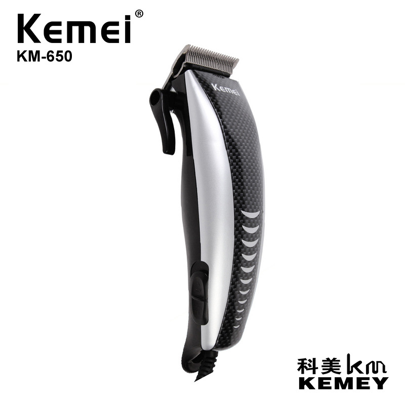 Kemei KM-650 Высокая мощность plug and play профессиональная машинка для стрижки волос оптовая электрическая машинка для стрижки волос