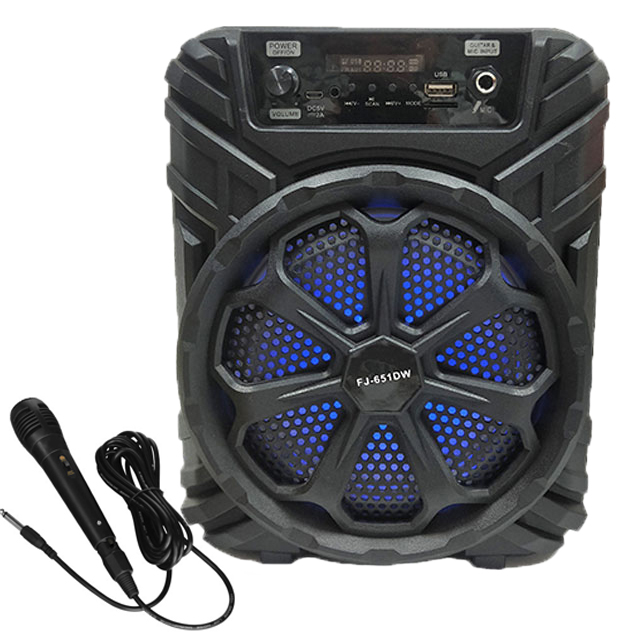 Хит продаж, пластиковый Профессиональный активный 6,5 "караоке Bluetooth-динамик, портативный сабвуфер, большой громкий Bluetooth-динамик 651DW