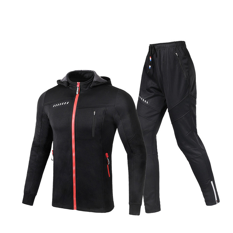 Autumn Winter Spring Cycling Wear Clothes Warm Waterproof Outdoor Cycling Jacket Set