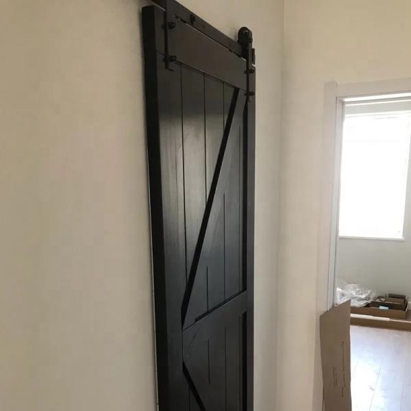 MDF High-density composite indoor sliding wooden doors and kits