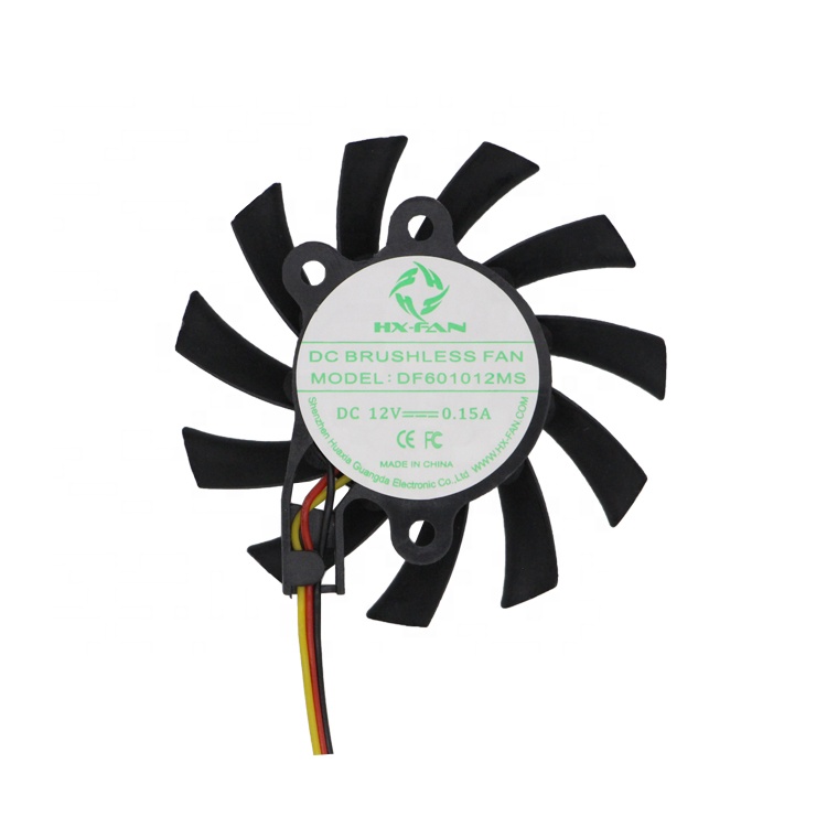 Low Noise DF601012MS 12V DC Cooling Fan 60x60x10mm Fan Bracket For Humidifiers
