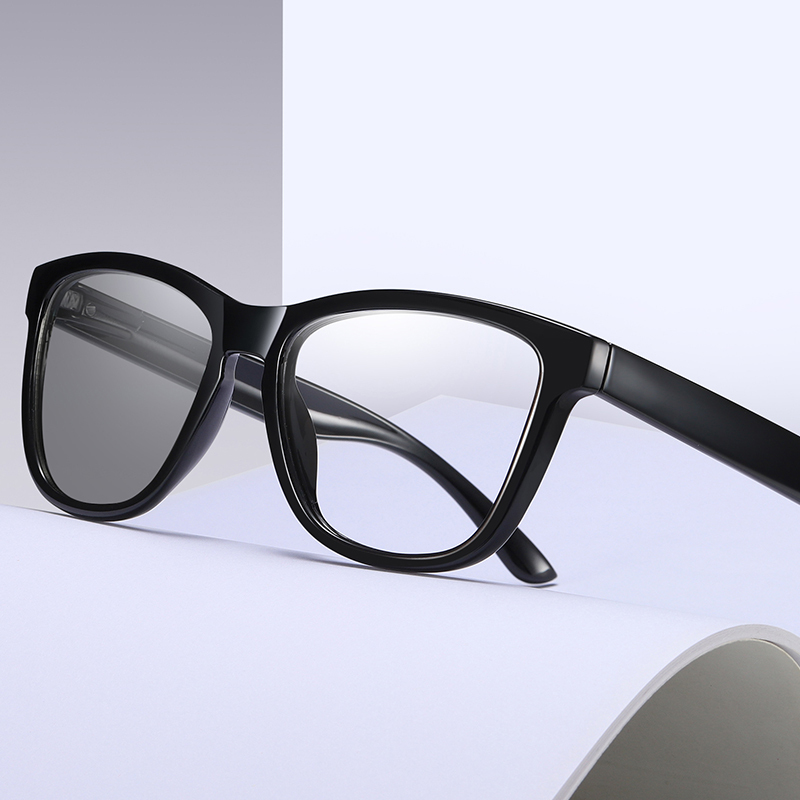 Vintage Color Changing Women Computer Eyeglasses Custom Logo Trend Outdoor Photochromic Men Filter Blue Light Glasses
