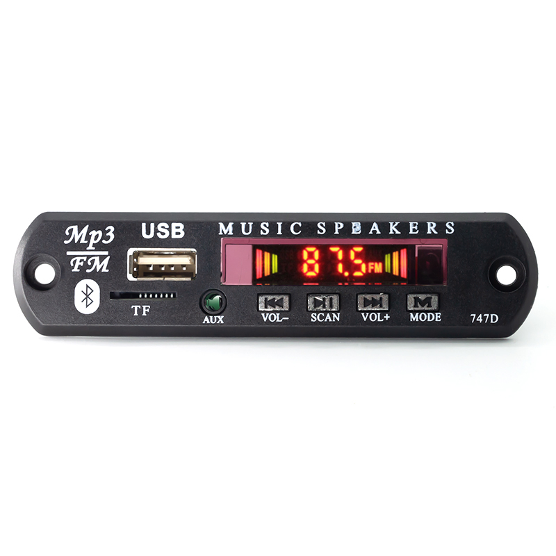 MP3 Player Decoder Board 5V Bluetooth 5.0 Car FM Radio Module Support FM TF USB AUX Recorders