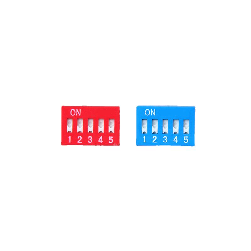 DSR05 5 Pin SPST пуш-ап электронный переключатель красный DIP-переключатель