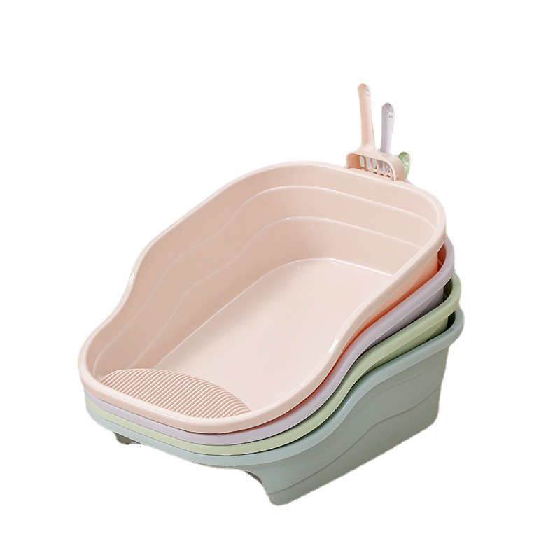 New semi-enclosed cat litter box cat toilet raised cat pet supplies