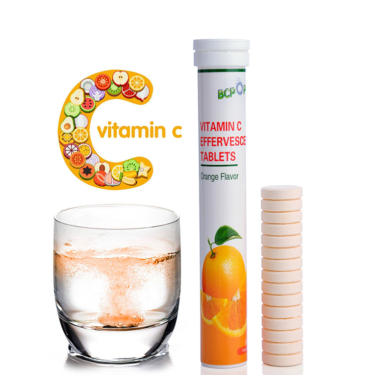 Wholesale vitamin c 1000mg with zinc 15mg and vitamin d3 suplement effervescent tablet