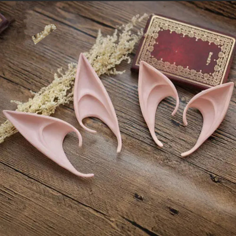 Mysterious Angel Elf Ears Rubber Ears For Fairy Cosplay Costume Accessories Halloween Decoration Photo Props Adult Kids Toys