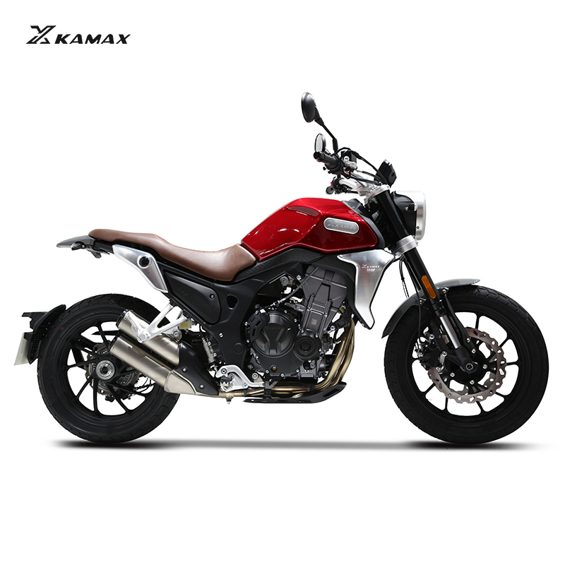 KAMAX Hot Sale 500cc Modern Retro Motorcycles Scrambler style classic street tracker custom motorbike with 170km/h
