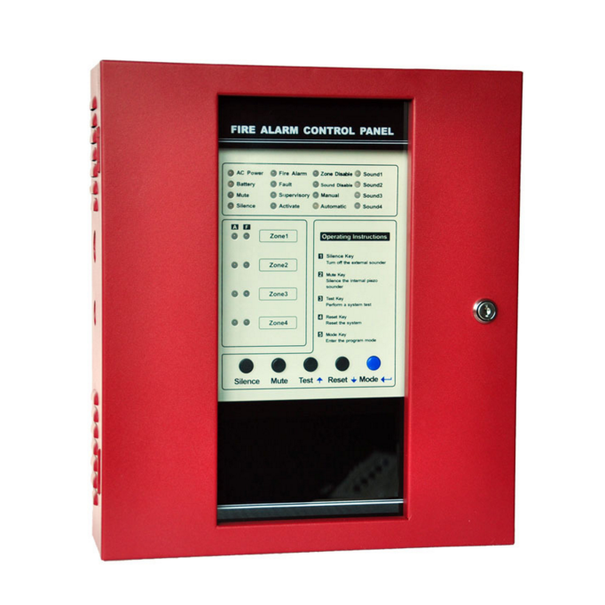 16 Zone Conventional Fire Alarm Control Panel With Sms Message