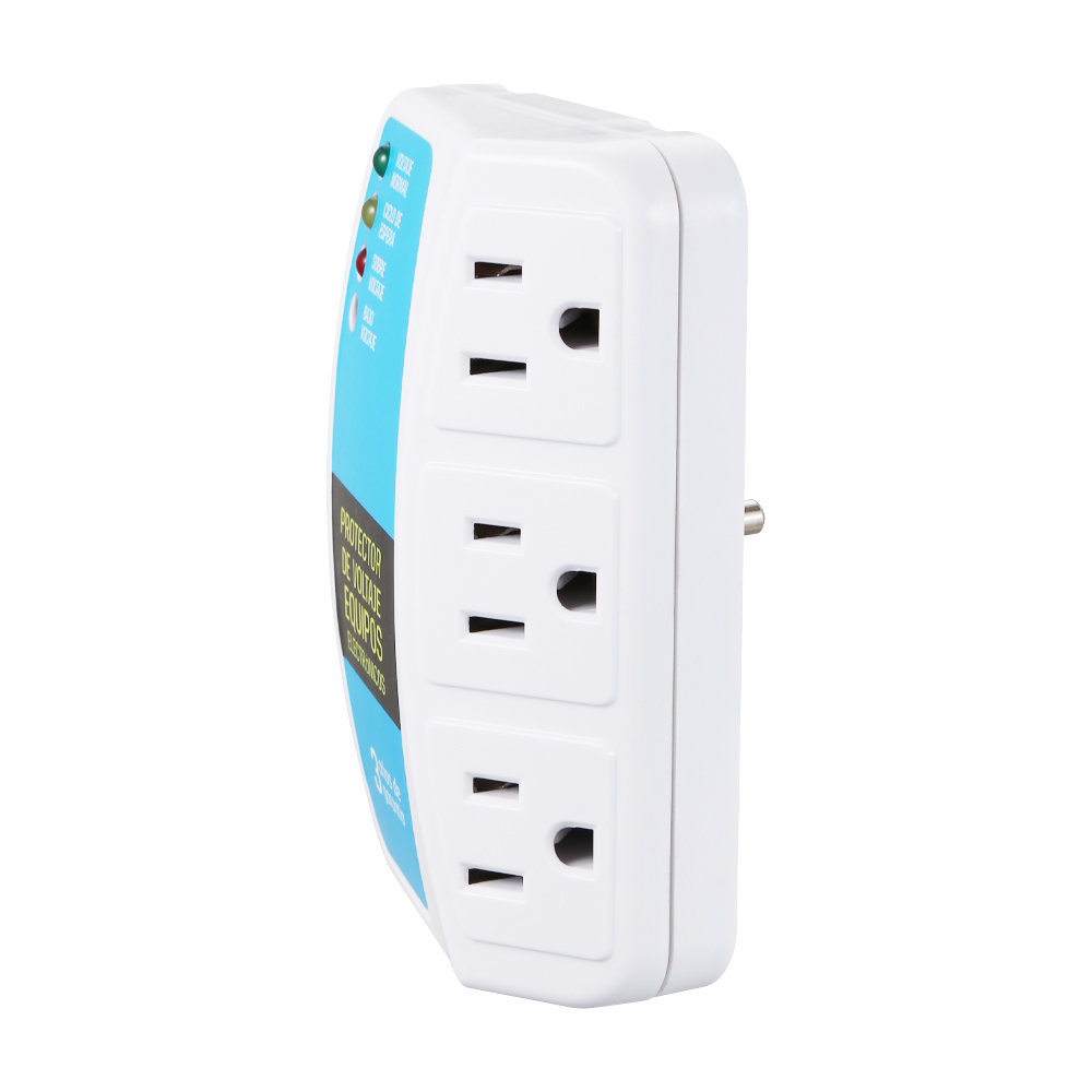 N010 Protector de Voltaje Universal 110 Voltage Protector Refrigirator Voltage Protector 3 Port