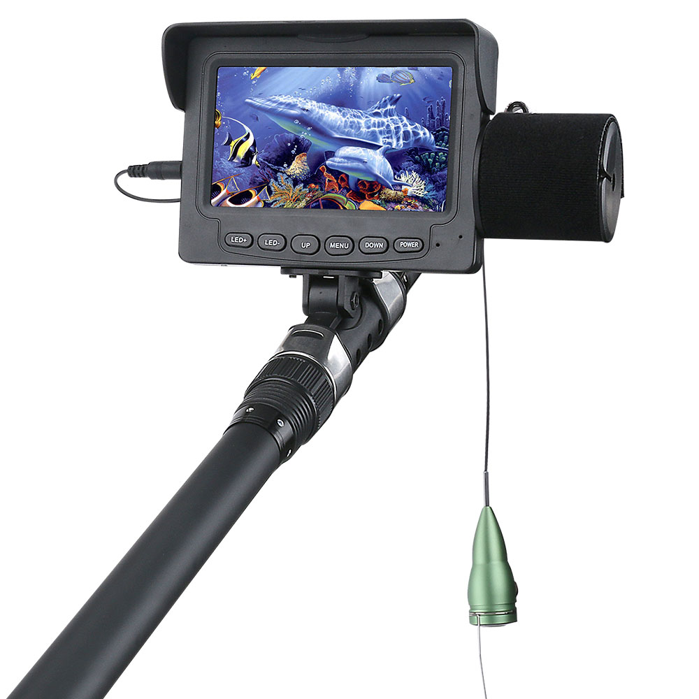 15M Fish Finder Underwater Fishing Camera with 4.3 inch Monitor 6PCS 6W IR LED Night Vision Camera