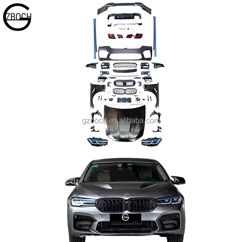Автомобильные детали, автомобильный бампер для BMW F10 F18 520i 528i 530i 535i 525d 530d 535d, изменить на 2022 G30 M5 bodykit