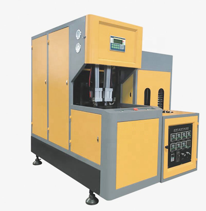 Plastic cosmetic bottles making machine semi-automatic blowing machine 2-cavity