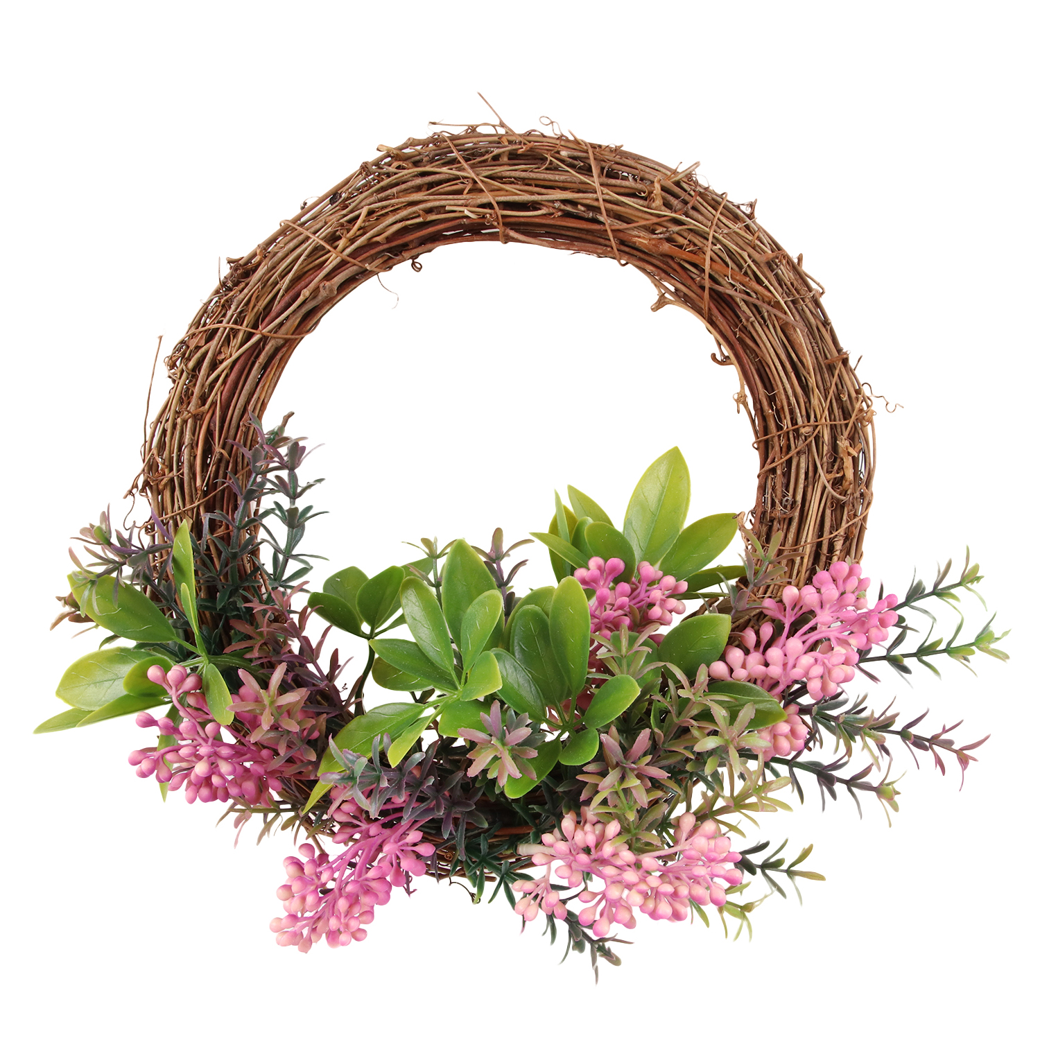 Customized felt garland artificial wreath flowers spring front door eucalyptus artificial flowers wreaths