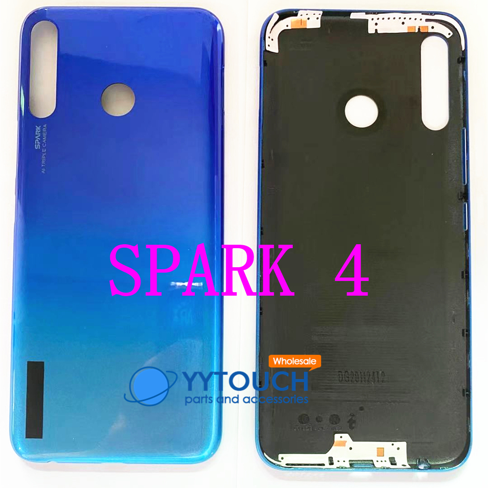 Для tecno spark 4 на заднюю поверхность с крышкой батарейного отсека чехол для задней крышки